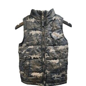 Weather Report Boys 7 Camo Vest Zip-up Pockets Insulated Outdoors